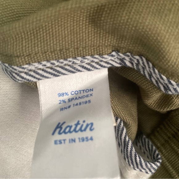 Katin Volley Trail Shorts Olive Green EUC Size L - Picture 10 of 11